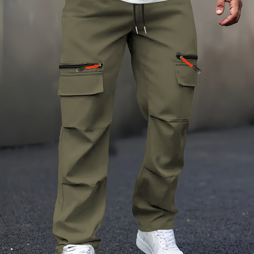 Herren Cargo-Jogginghose mit Zipper‑Utility‑Taschen Shop Nory