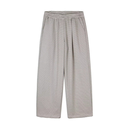 Damen Culotte-Hose mit weitem Bein, hohem Bund und feinem Streifenmuster Shop Nory