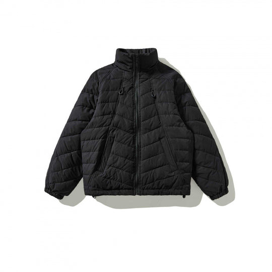 Unisex Gepolsterte Steppjacke mit hohem Kragen, Kordelzugsaum und elastischen Bündchen Shop Nory