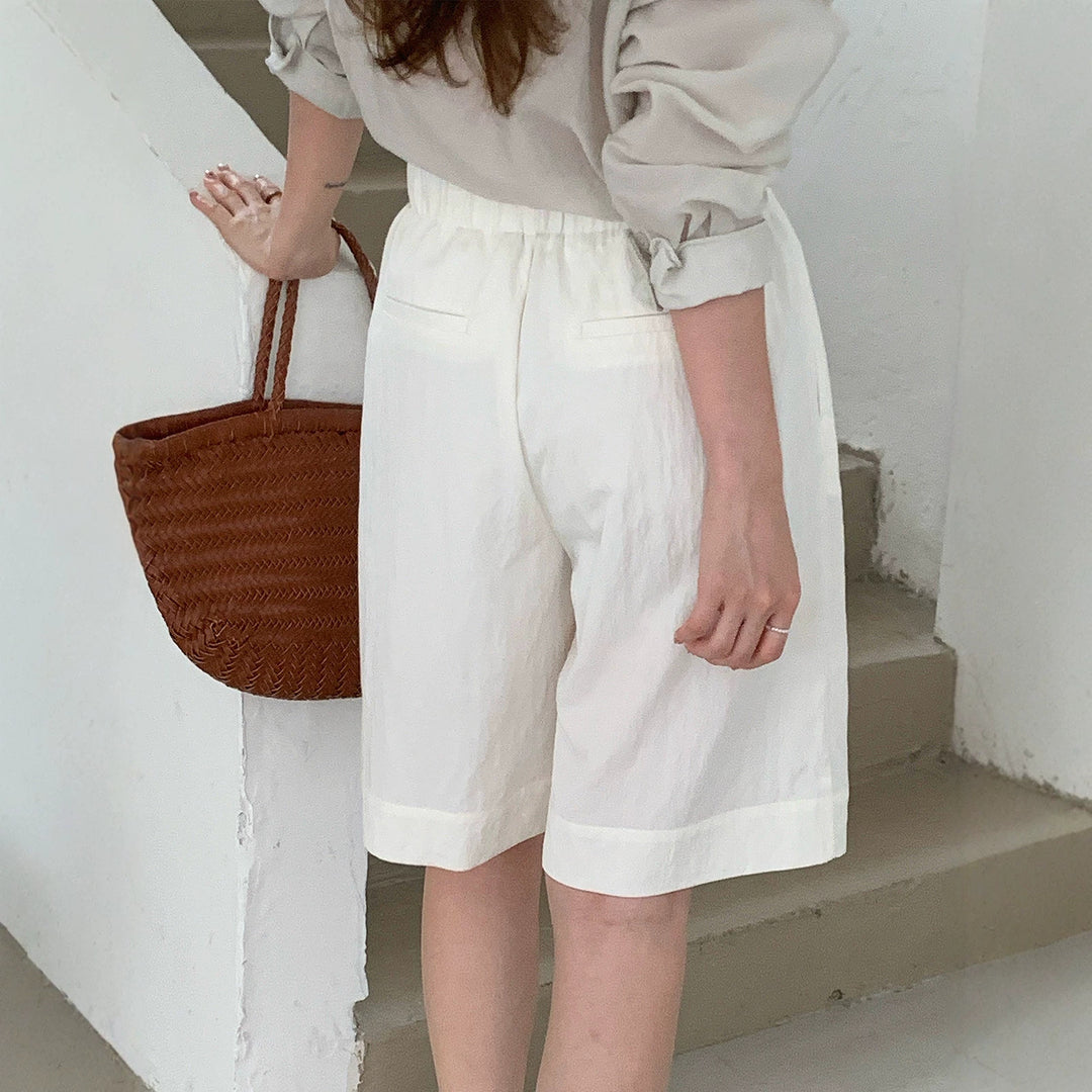 Damen Weite Leinen-Culotte Shop Nory