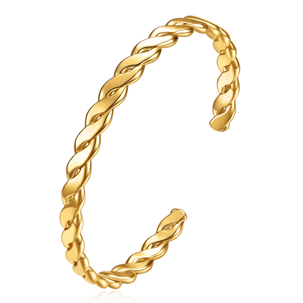 Damen Armreif mit elegantem geflochtenem Design Shop Nory