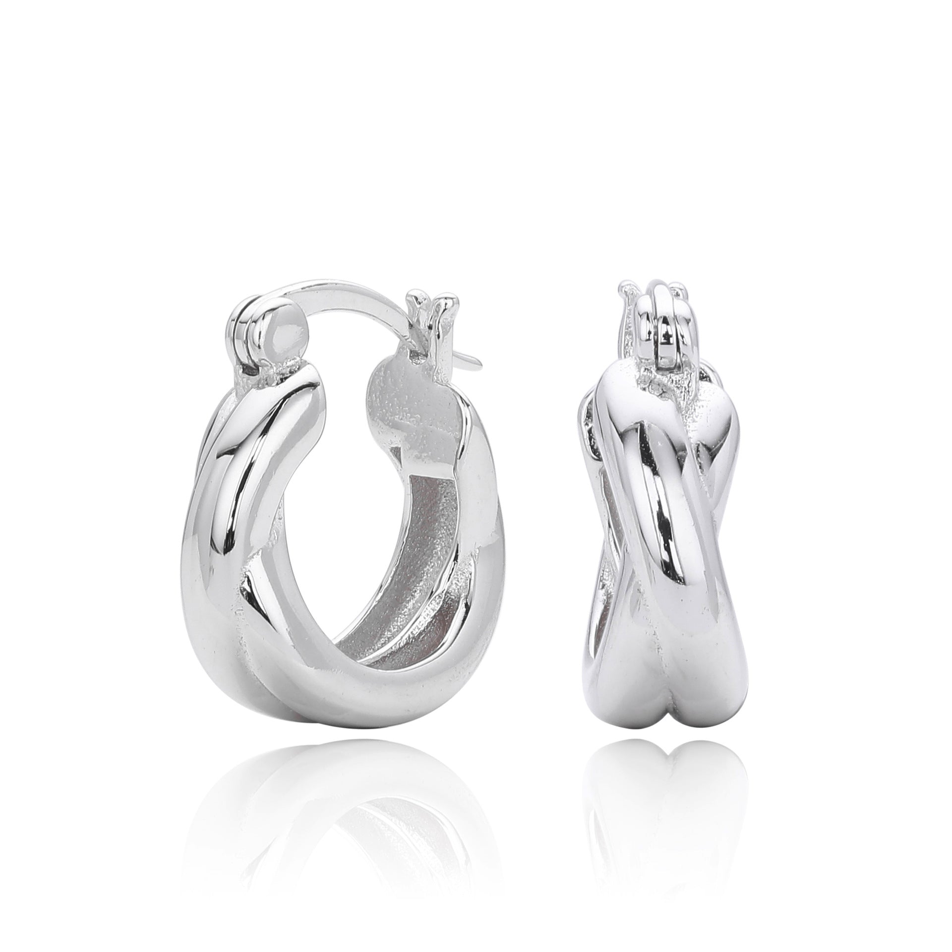 Damen Creolen mit kunstvollem Knoten-Design Shop Nory