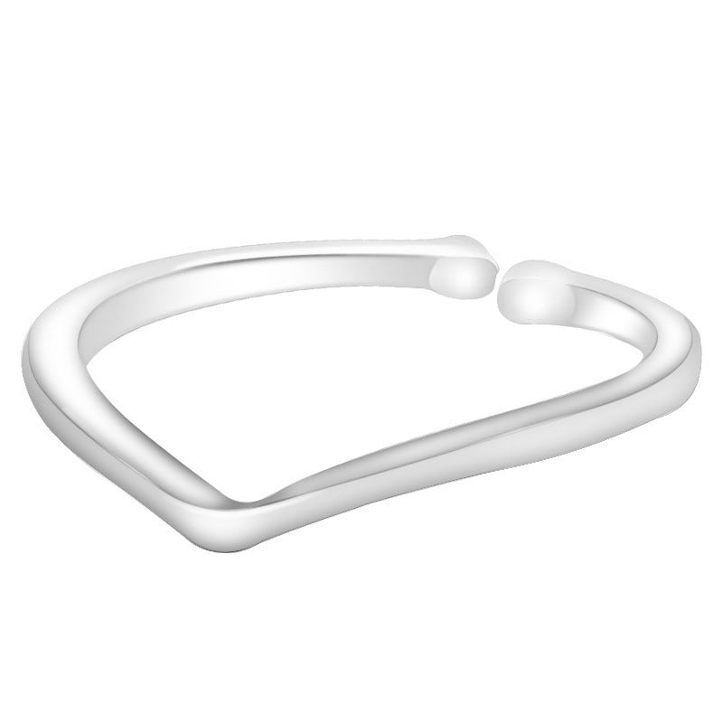 Damen Offener Ring mit modernem, geschwungenem Design Shop Nory