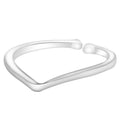 Damen Offener Ring mit modernem, geschwungenem Design Shop Nory