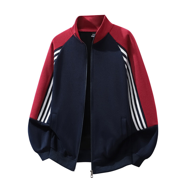 Herren Sportliche Übergangsjacke mit hohen Kragen und praktischen Taschen Shop Nory