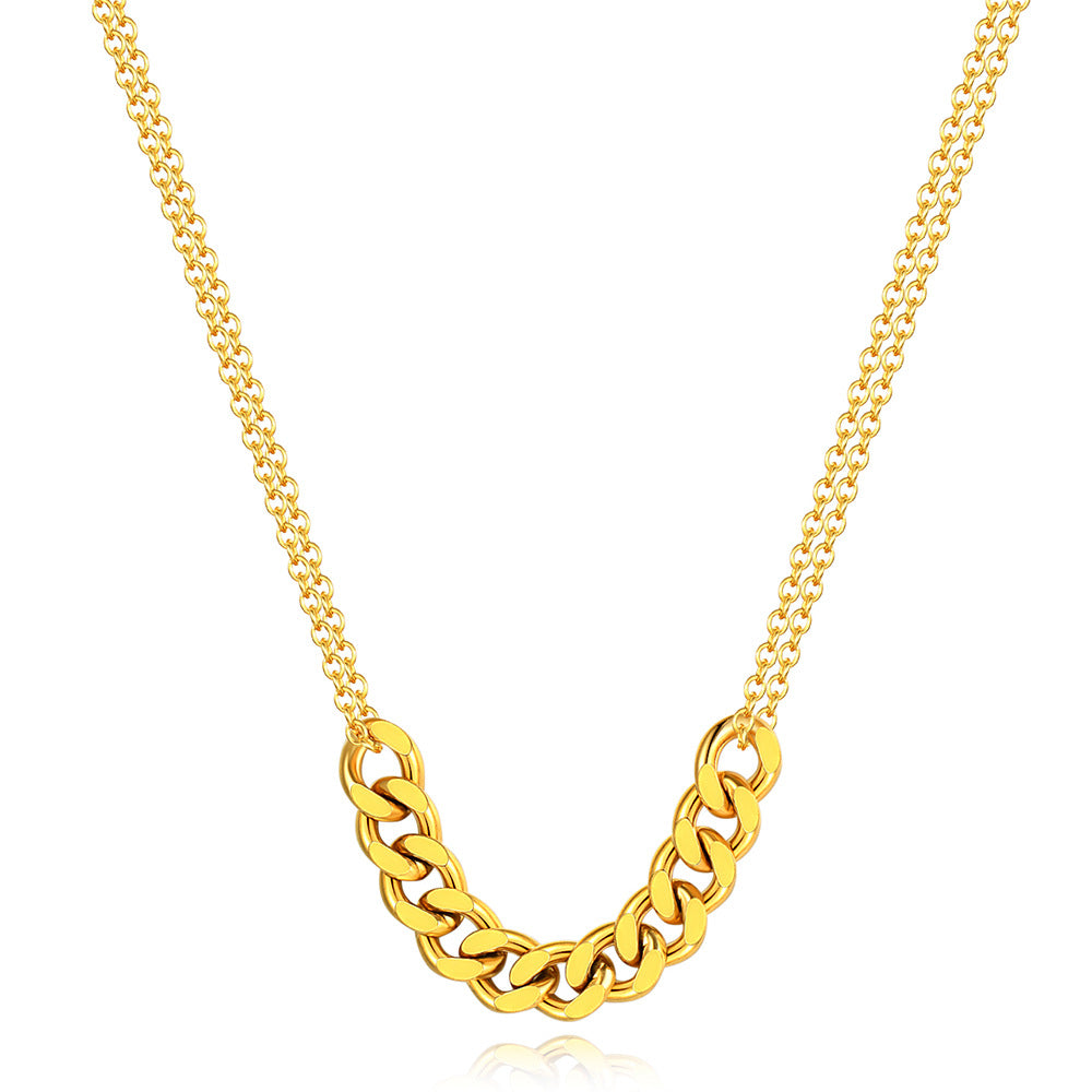 Damen Halskette mit modernem Gliederdesign Shop Nory