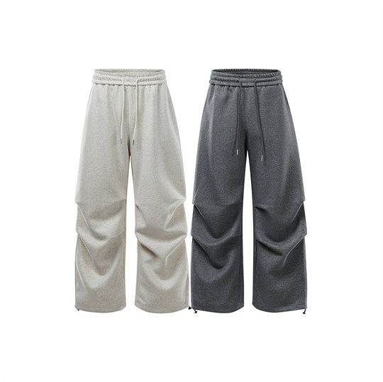 Unisex Weite Sweat-Cargohose mit Ebenenpasse, elastischem Kordelbund und verstellbarem Saum Shop Nory