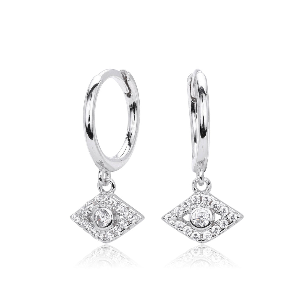 Damen Ohrhänger mit funkelndem Augenmotiv aus 925er Sterling Silber Shop Nory