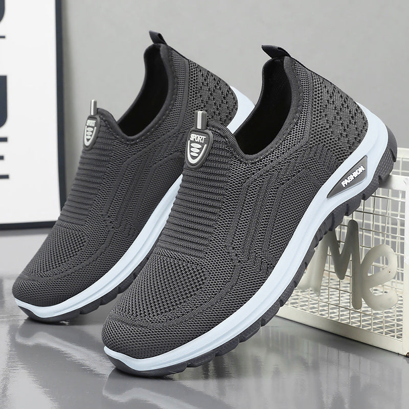 Herren nan nahtloser Komfort-Slipper mit elastischem Strickoberteil, stoßdämpfender Dual-EVA-Sohle und ergonomischer Fußbettstütze Shop Nory