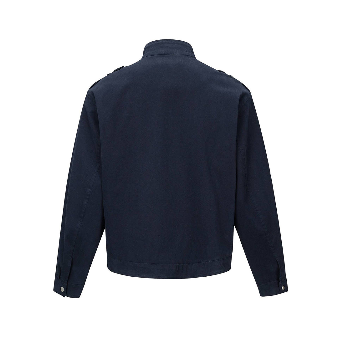 Herren Kurzjacke im Fieldstil mit Funnelkragen, Schulterklappen und Utility-Taschen Shop Nory