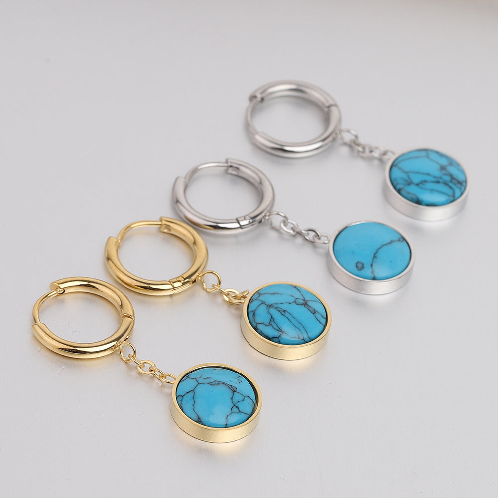 Damen Ohrhänger mit filigranem Pendel-Design und hochwertigem Edelstein Shop Nory