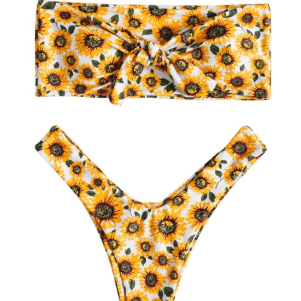 Damen Haarband mit verspieltem Sonnenblumenmuster