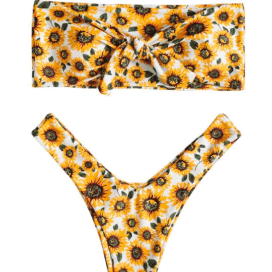 Damen Haarband mit verspieltem Sonnenblumenmuster