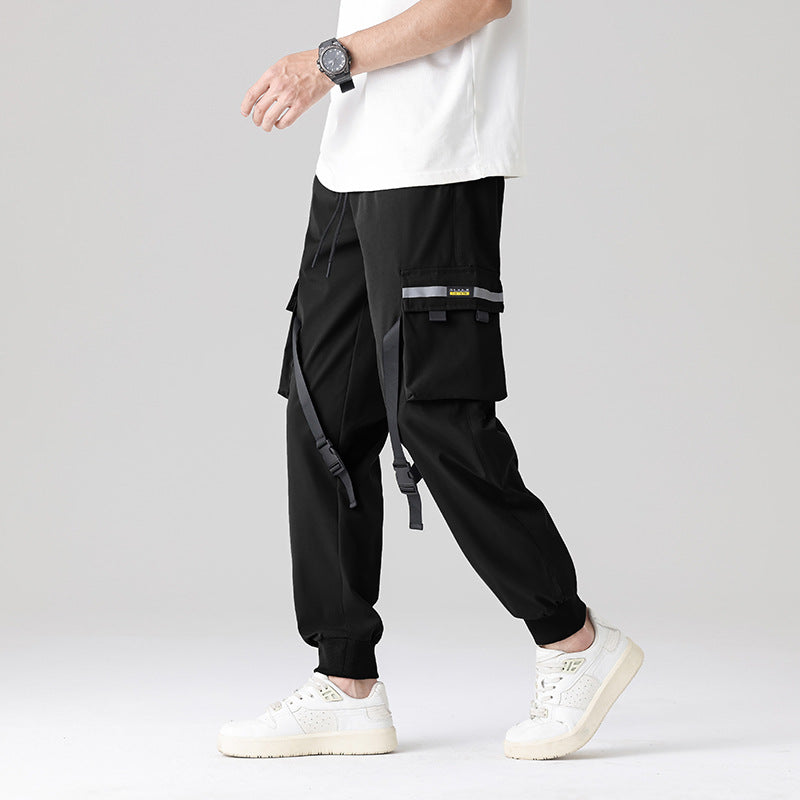 Herren Tech‑Utility Cargohose mit multifunktionalen Beintaschen, verstellbaren Gurtbändern & elastischen Bündchen Shop Nory