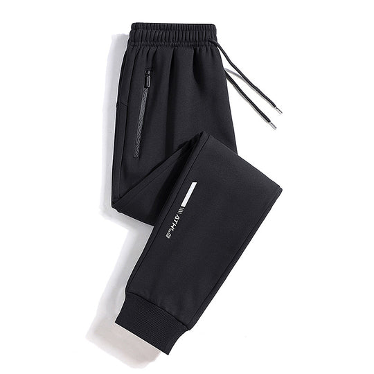 Herren Sportive Jogginghose mit Reißverschlusstasche, Kordelzug und elastischen Bündchen Shop Nory