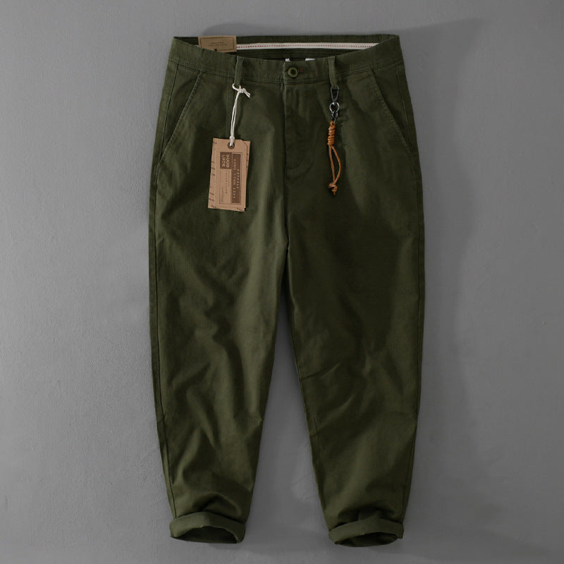 Herren Baumwoll‑Twill Chino im Relaxed‑Tapered Schnitt mit Kordelzugbund und aufgesetzten Taschen Shop Nory