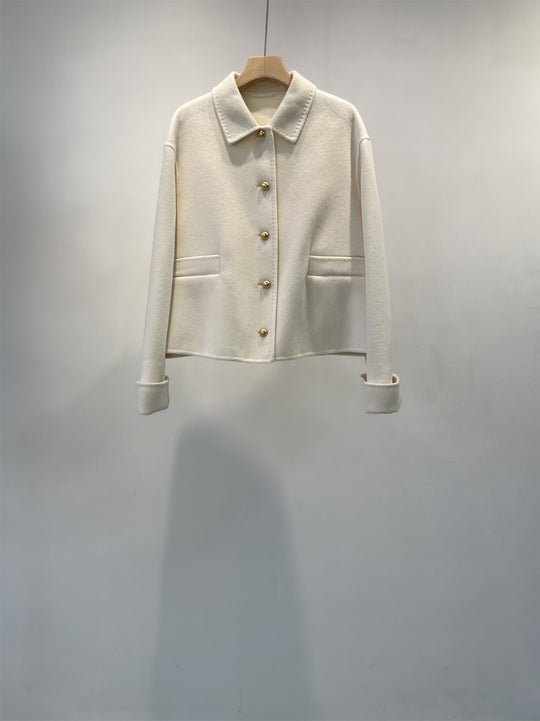 Damen Elegante Wollmischung Jacke Shop Nory