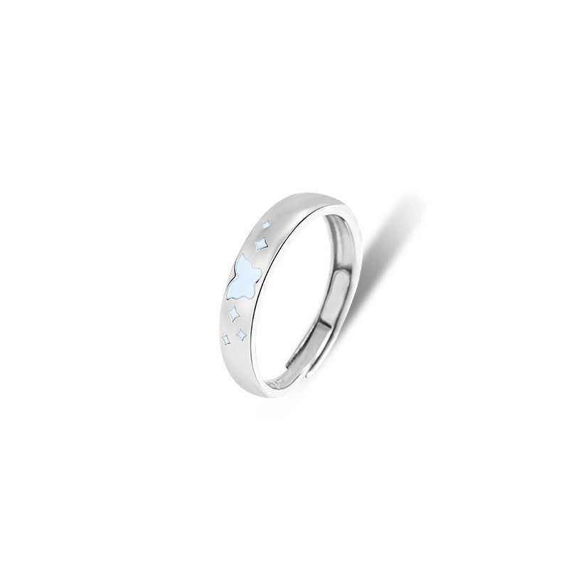Damen filigraner Ring mit kunstvoller Schmetterlingsverzierung Shop Nory
