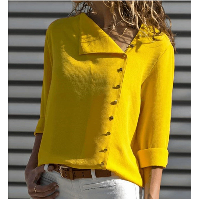 Damen Button-Up Relaxed Fit Bluse