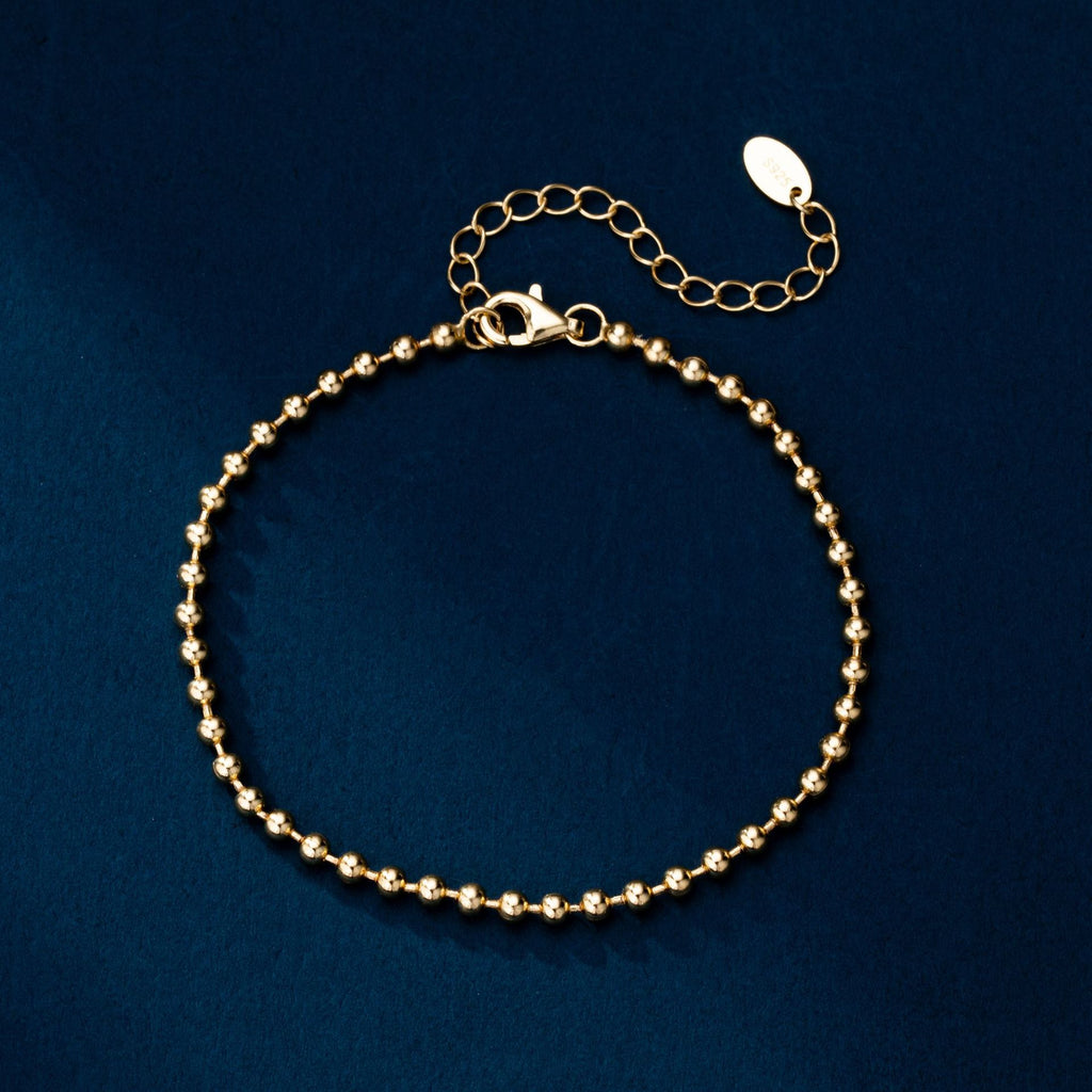Damen Armband mit luxuriösen Kugelverzierung aus hochwertigem 925 Sterling Silber Shop Nory