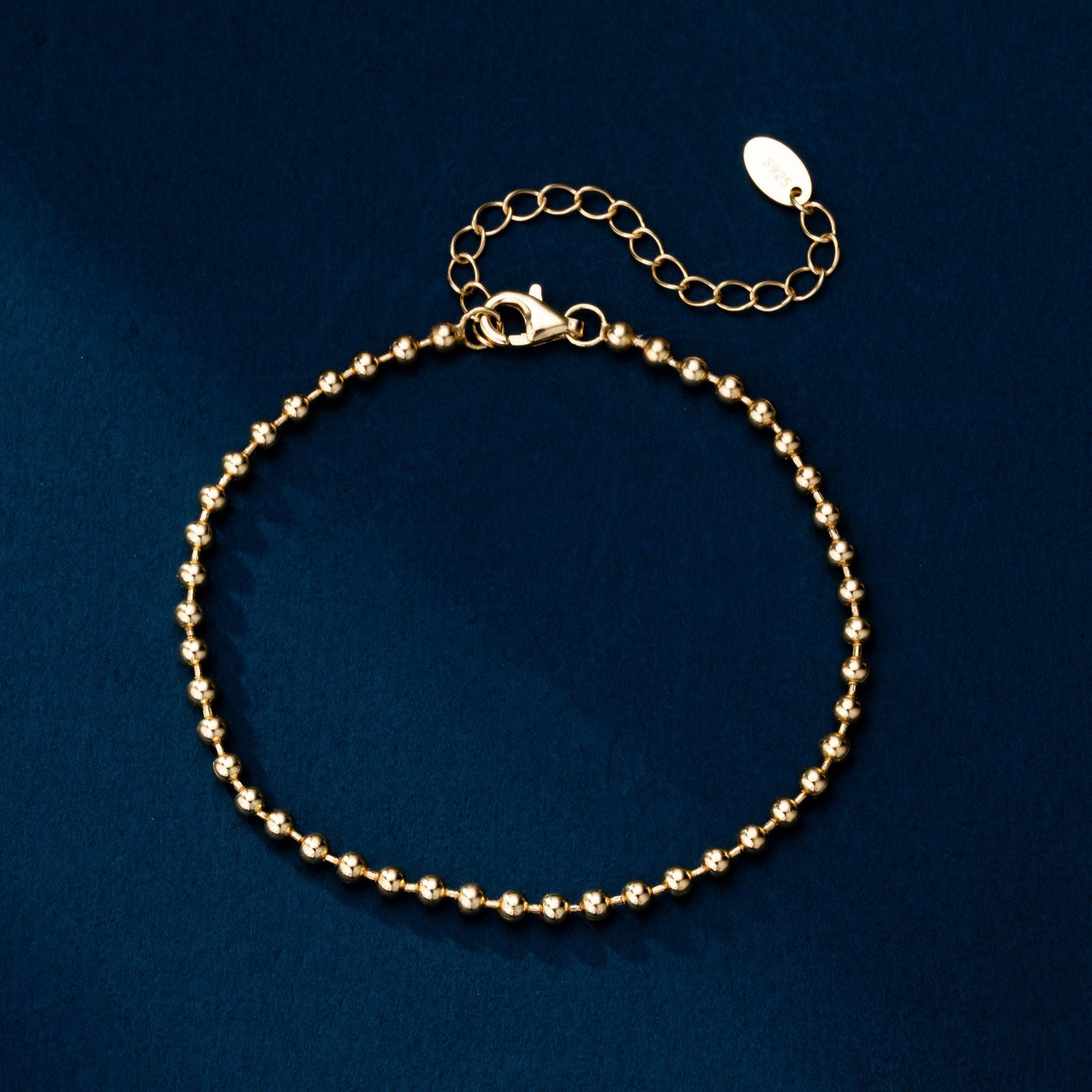 Damen Armband mit luxuriösen Kugelverzierung aus hochwertigem 925 Sterling Silber Shop Nory