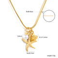 Damen Halskette mit maritimen Anhängern aus hochwertigem Edelstahl Shop Nory