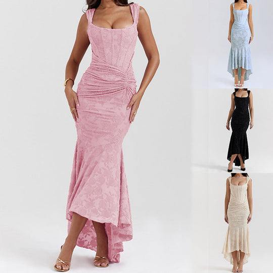Damen Elegantes Maxikleid mit raffinierten Rüschen und schmeichelndem Schnitt