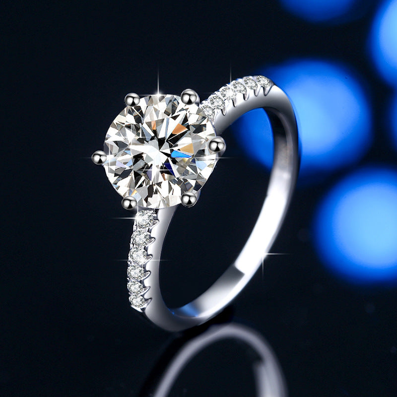 Damen Verlobungsring mit strahlendem Zirkonia und filigraner Fassung Shop Nory