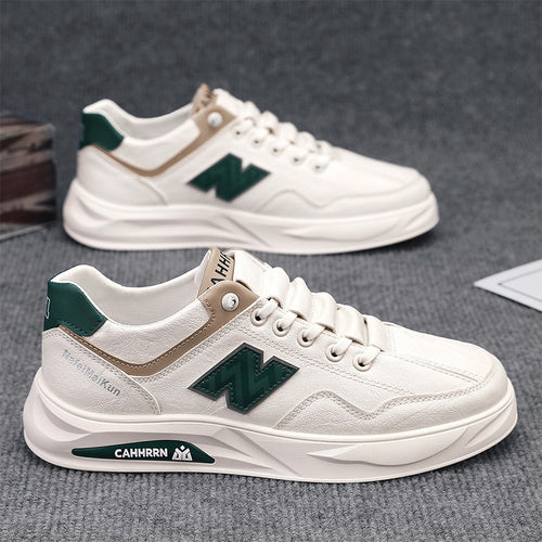 Herren Voluminöse Casual-Sneaker mit strukturiertem Kunstleder, kontrastierten Overlays und gedämpfter Plateau-Sohle Shopy Nory