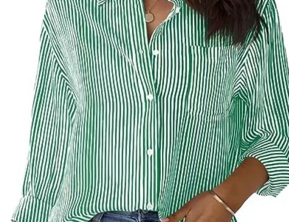 Damen Knotenhemden mit gestreiftem Design und modernem Schnitt Shopnory