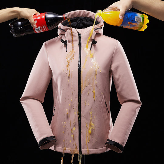 Damen taillierte Softshelljacke mit Kapuze und wasserabweisender Membran Shop Nory