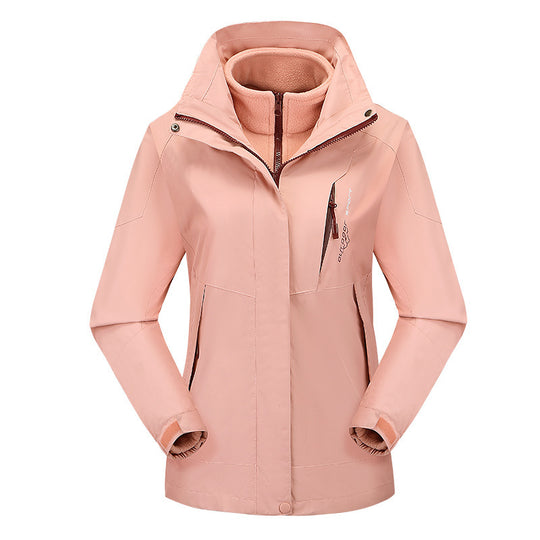 Damen vielseitige Outdoorjacke mit abnehmbarer Fleece‑Innenjacke und winddichter Softshell‑Hülle Shop Nory