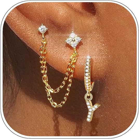 Damen Ohrschmuck mit funkelnden Zirkonia-Elementen und elegantem Design Shop Nory