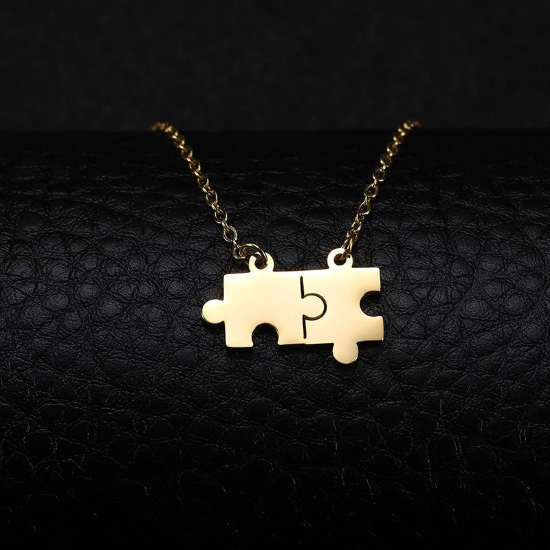 Damen Puzzle-Anhänger Halskette Shop Nory