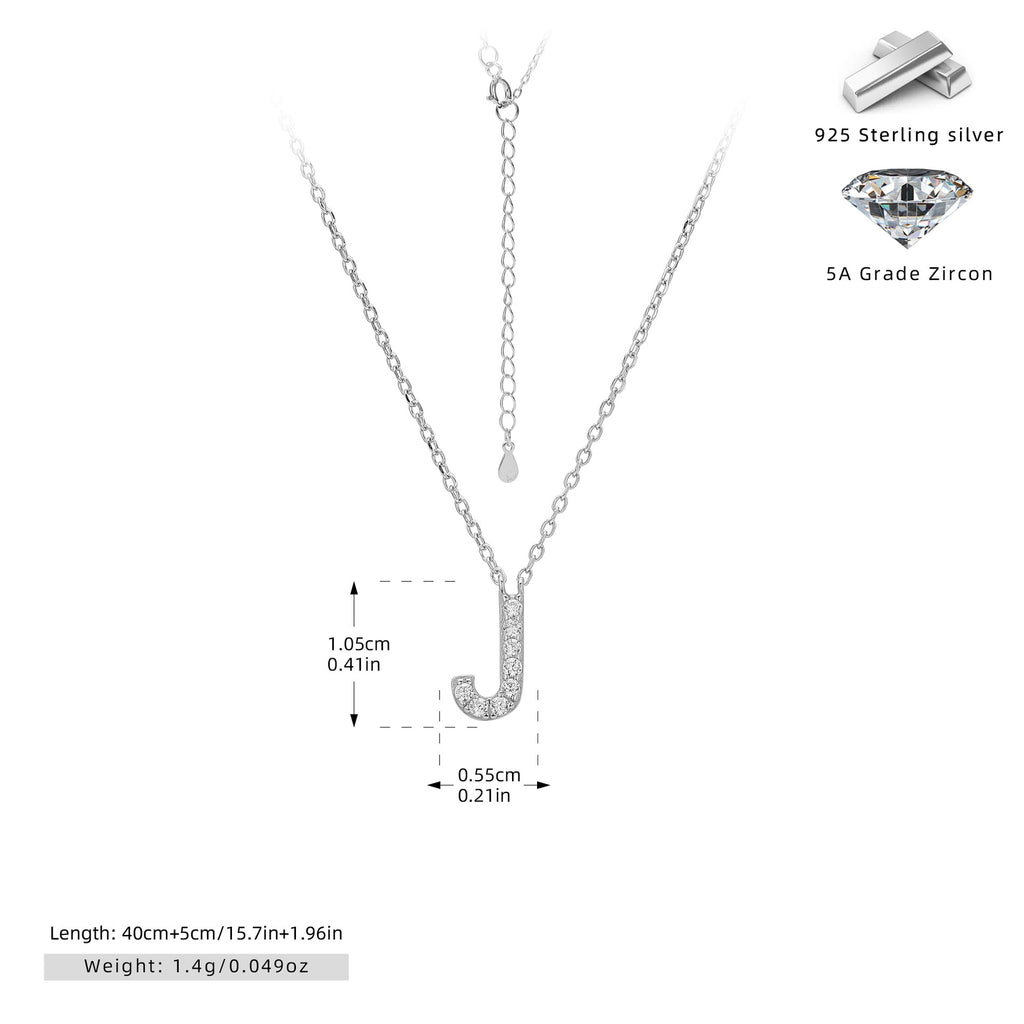 Damen Halskette mit Z-Anhänger und funkelnden Zirkonia Shop Nory