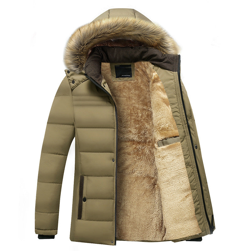 Herren Thermo-Parka mit kuscheligem Kunstfellinnenfutter und abnehmbarer Kapuze Shop Nory