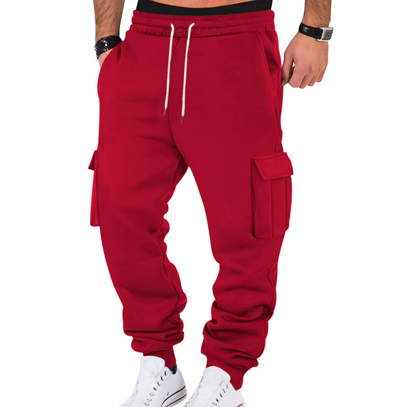 Herren Cargo-Sweatpants mit elastischem Bund und praktischen Seitentaschen