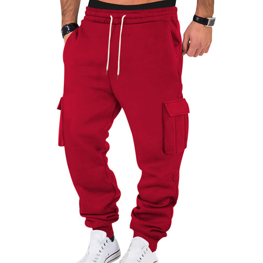 Herren Cargo-Sweatpants mit elastischem Bund und praktischen Seitentaschen