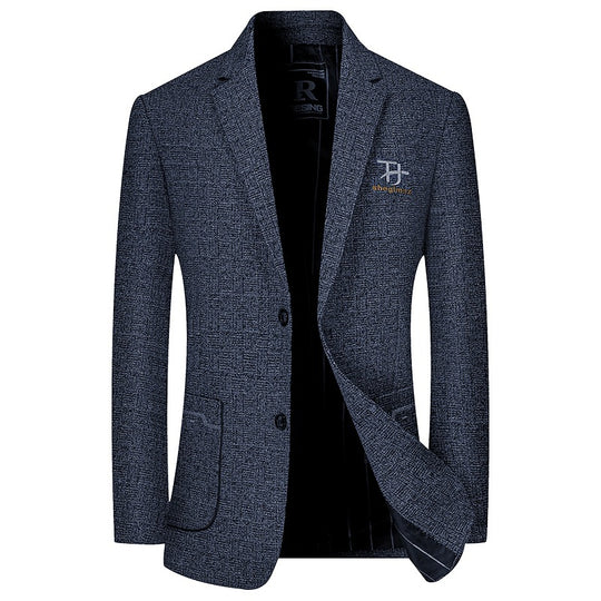 Herren Modernes Einreihiges City-Blazer mit aufgesetzten Taschen und leichter Halbfütterung Shop Nory