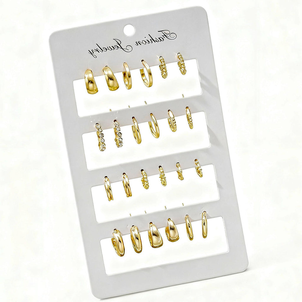 Damen Ohrstecker Set mit funkelnden Kristallen und stilvollen Designs Shop Nory