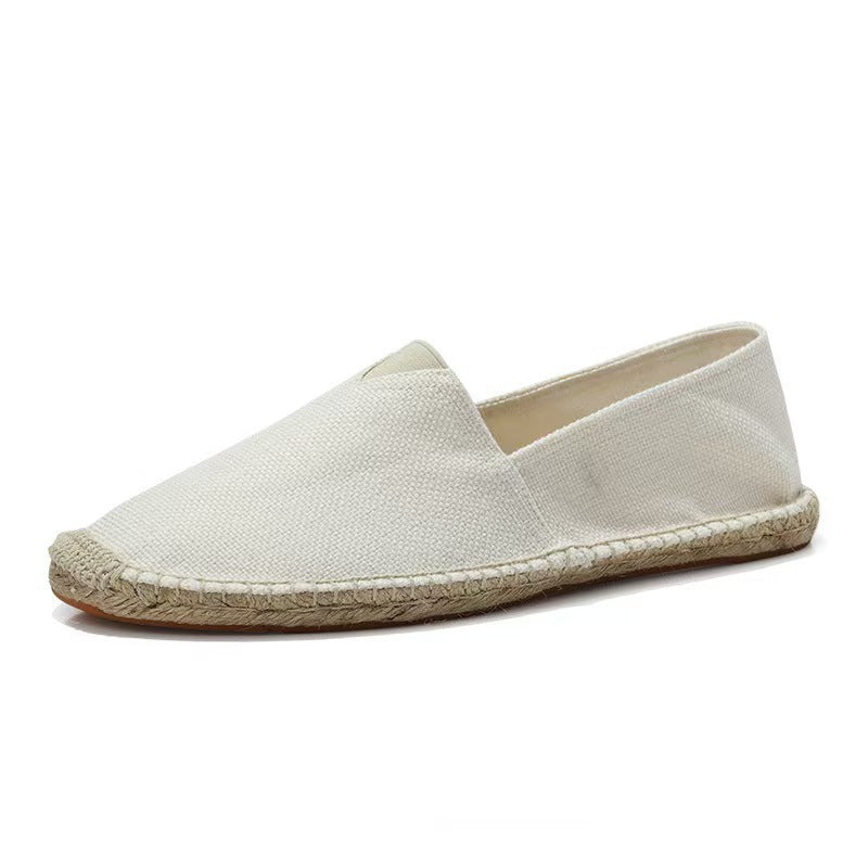 Damen Leichte Espadrille-Slip-On aus gewebtem Canvas mit Jute-Umrandung Shop Nory