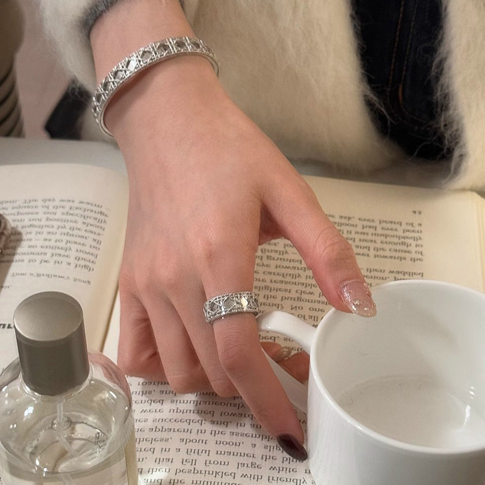 Damen Offener Ring mit filigranem Design Shop Nory