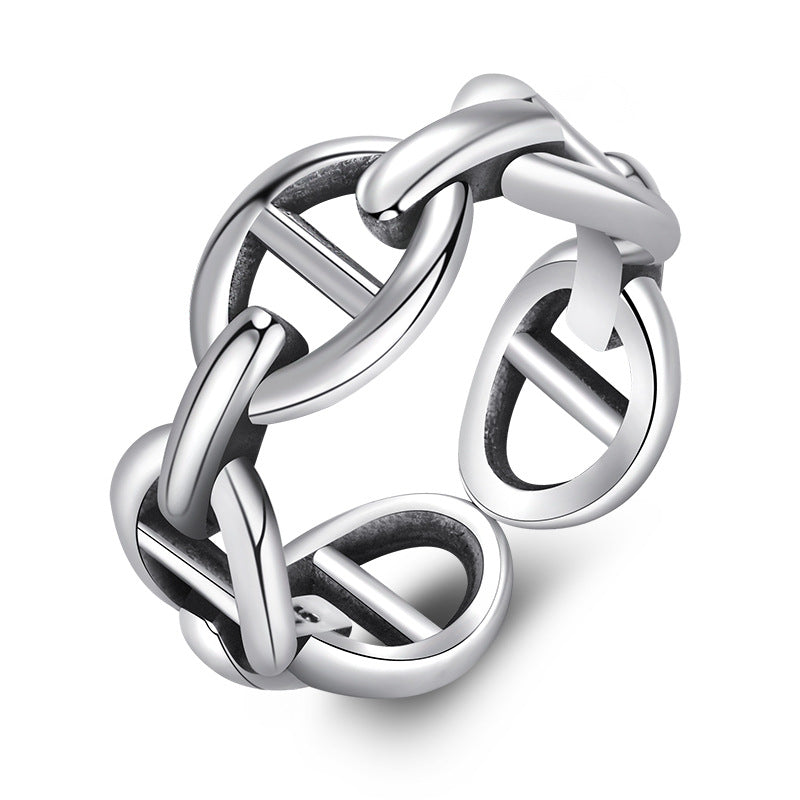 Damen Offener Kettenring aus hochwertigem Edelstahl Shop Nory