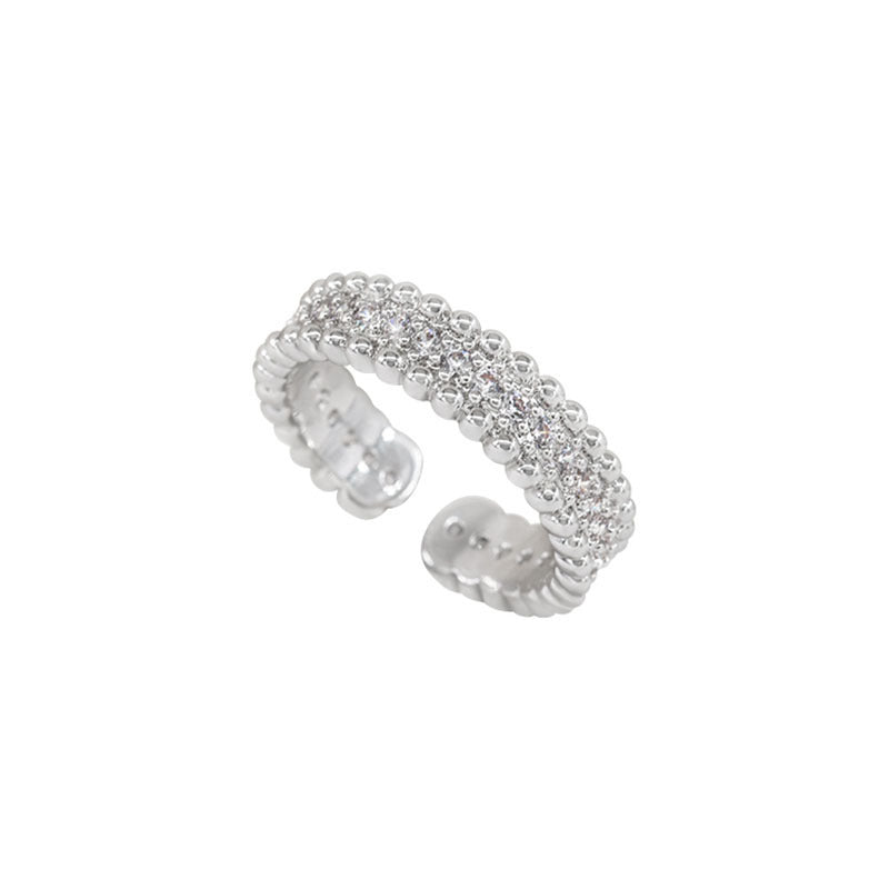 Damen Ring-Set mit funkelnden Zirkonia und modernem Design Shop Nory