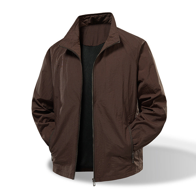Herren Ultraleichter Windbreaker mit atmungsaktivem Mesh-Futter und verdecktem Reißverschluss Shop Nory