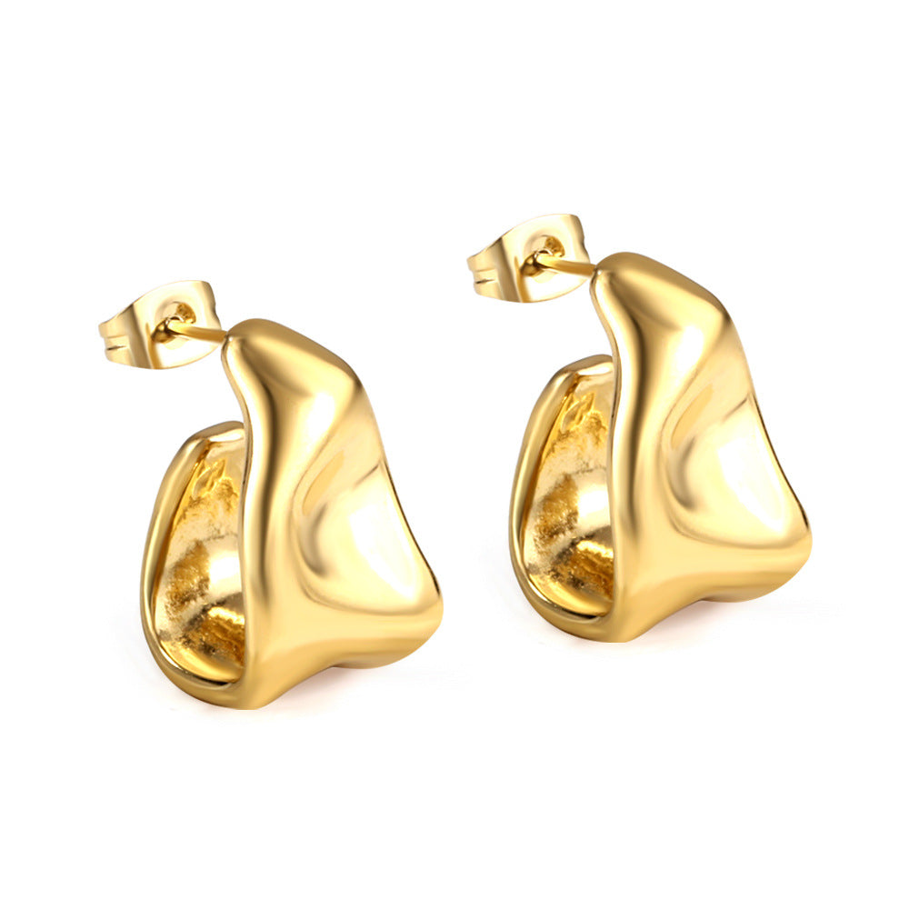 Damen elegante Edelstahl Ohrhänger Shop Nory