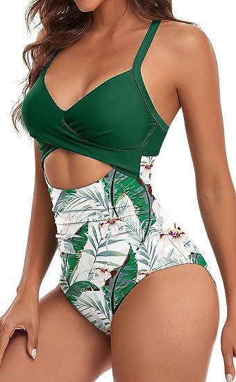 Damen Cut-Out Badeanzug