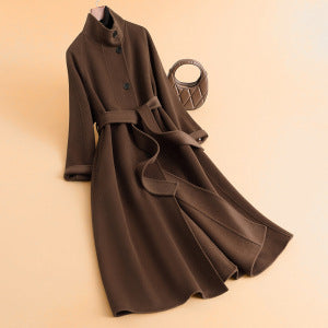 Damen Stylischer und eleganter Mantel mit hohem Kragen Shop Nory