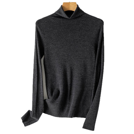 Damen Feiner Rollkragenpullover aus Stretch-Feinstrick mit schmaler Schnittführung Shop Nory