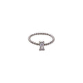 Damen spiralförmiger Ring mit kunstvoll eingefasster Steinfassung Shop Nory